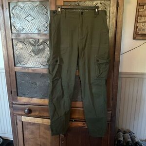Wondery Green Cargo Jogger Hiking Pants L XL
